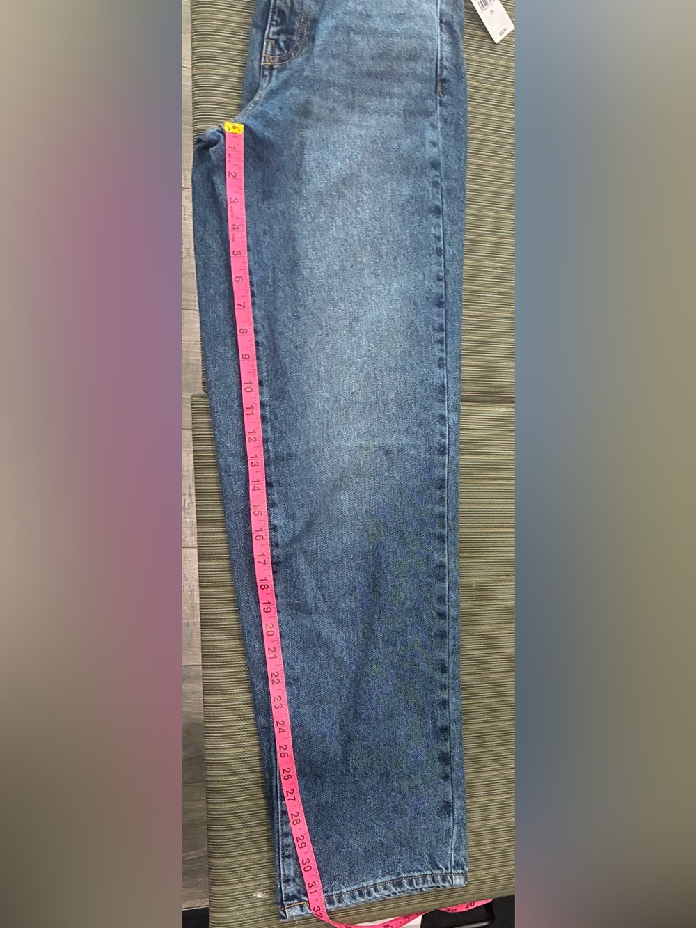 PacSun Light Blue Relaxed Boyfriend Jeans Julieta 90s 24 relaxed leg NWT - Picture 9 of 10